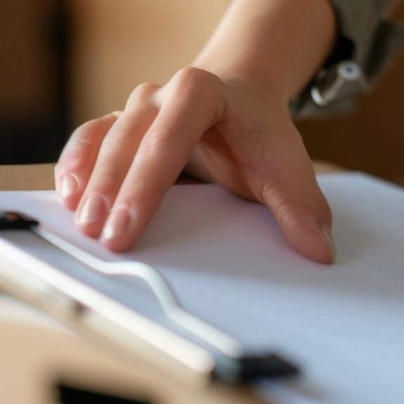 Umzugs-Checkliste in Händen für einen reibungslosen Umzug.